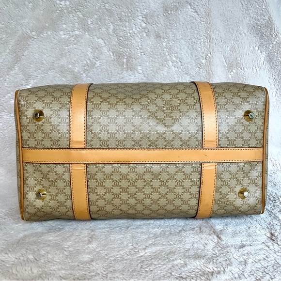 Celine Macadam Monogram Beige Boston Handbag - Picture 9 of 17